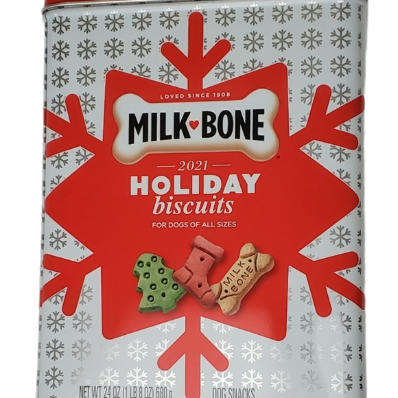 Milk Bone Holiday Christmas Biscuit Collectible Limited Edition Tin Container - Picture 4 of 9